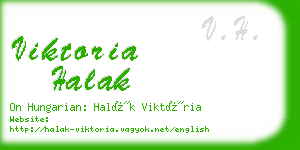 viktoria halak business card